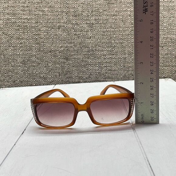 Versace Sunglasses Womans Rectangular Frame Bling Y2k‎ Gradient Lenses W COA - Picture 5 of 15